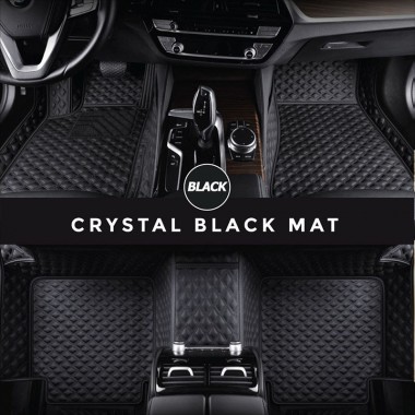 Outlet Black Crystal Elite Luxury Hybrid Car Floor Mats