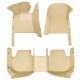 Outlet Beige Luxury Leather Diamond Car Floor Mats Outlet Beige Luxury Leather Diamond Car Floor Mats