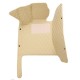 Outlet Beige Luxury Leather Diamond Car Floor Mats Outlet Beige Luxury Leather Diamond Car Floor Mats