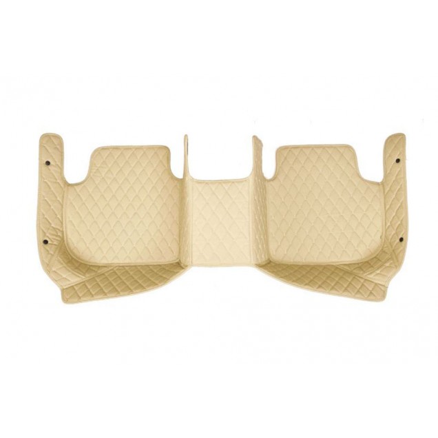 Outlet Beige Luxury Leather Diamond Car Floor Mats Outlet Beige Luxury Leather Diamond Car Floor Mats