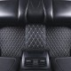 Outlet Black and Beige Stitching Luxury Leather Diamond Car Floor Mats Outlet Black and Beige Stitching Luxury Leather Diamond Car Floor Mats
