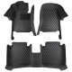 Outlet Black and Beige Stitching Luxury Leather Diamond Car Floor Mats Outlet Black and Beige Stitching Luxury Leather Diamond Car Floor Mats