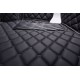 Outlet Black and Black Stitching Luxury Leather Diamond Car Floor Mats Outlet Black and Black Stitching Luxury Leather Diamond Car Floor Mats