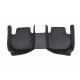 Outlet Black and Black Stitching Luxury Leather Diamond Car Floor Mats Outlet Black and Black Stitching Luxury Leather Diamond Car Floor Mats