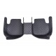Outlet Black and Blue Stitching Luxury Leather Diamond Car Floor Mats Outlet Black and Blue Stitching Luxury Leather Diamond Car Floor Mats