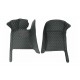 Outlet Black and Green Stitching Luxury Leather Diamond Car Floor Mats