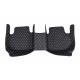 Outlet Black and White Stitching Luxury Leather Diamond Car Floor Mats Outlet Black and White Stitching Luxury Leather Diamond Car Floor Mats