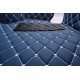 Outlet Blue Luxury Leather Diamond Car Floor Mats