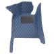 Outlet Blue Luxury Leather Diamond Car Floor Mats