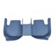 Outlet Blue Luxury Leather Diamond Car Floor Mats