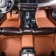 Outlet Brown Luxury Leather Diamond Car Floor Mats