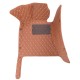 Outlet Brown Luxury Leather Diamond Car Floor Mats