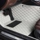 Outlet Grey Luxury Leather Diamond Car Floor Mats Outlet Grey Luxury Leather Diamond Car Floor Mats