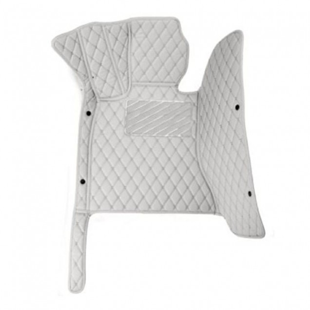 Outlet Grey Luxury Leather Diamond Car Floor Mats Outlet Grey Luxury Leather Diamond Car Floor Mats