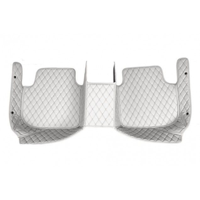 Outlet Grey Luxury Leather Diamond Car Floor Mats Outlet Grey Luxury Leather Diamond Car Floor Mats