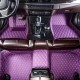 Outlet Purple Luxury Leather Diamond Car Floor Mats Outlet Purple Luxury Leather Diamond Car Floor Mats
