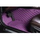 Outlet Purple Luxury Leather Diamond Car Floor Mats Outlet Purple Luxury Leather Diamond Car Floor Mats