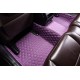 Outlet Purple Luxury Leather Diamond Car Floor Mats Outlet Purple Luxury Leather Diamond Car Floor Mats