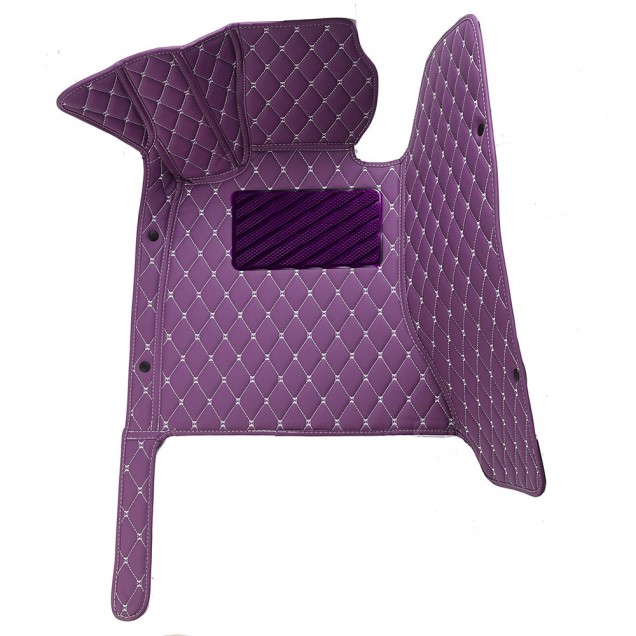Outlet Purple Luxury Leather Diamond Car Floor Mats Outlet Purple Luxury Leather Diamond Car Floor Mats