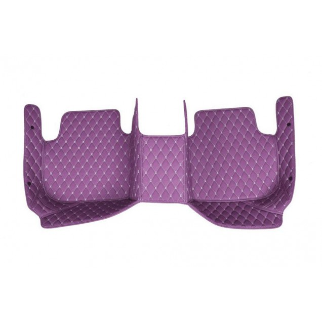 Outlet Purple Luxury Leather Diamond Car Floor Mats Outlet Purple Luxury Leather Diamond Car Floor Mats