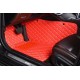 Outlet Red Luxury Leather Diamond Car Floor Mats