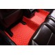 Outlet Red Luxury Leather Diamond Car Floor Mats