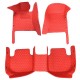 Outlet Red Luxury Leather Diamond Car Floor Mats