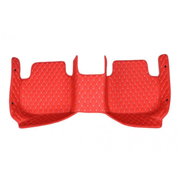 Outlet Red Luxury Leather Diamond Car Floor Mats