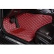 Outlet Wine Red Luxury Leather Diamond Car Floor Mats Outlet Wine Red Luxury Leather Diamond Car Floor Mats
