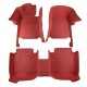 Outlet Wine Red Luxury Leather Diamond Car Floor Mats Outlet Wine Red Luxury Leather Diamond Car Floor Mats