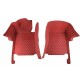 Outlet Wine Red Luxury Leather Diamond Car Floor Mats Outlet Wine Red Luxury Leather Diamond Car Floor Mats