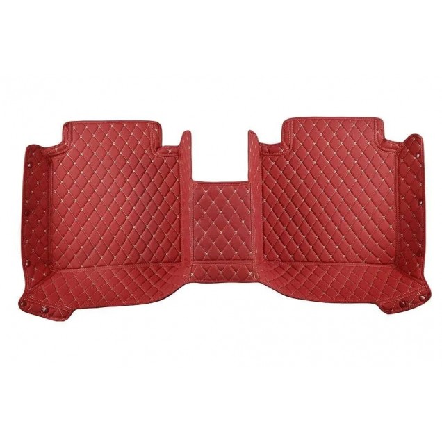 Outlet Wine Red Luxury Leather Diamond Car Floor Mats Outlet Wine Red Luxury Leather Diamond Car Floor Mats