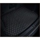 Outlet Black and Beige Stitching Luxury Leather Diamond Trunk Base Mats Outlet Black and Beige Stitching Luxury Leather Diamond Trunk Base Mats