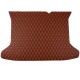 Outlet Brown Luxury Leather Diamond Trunk Base Mats Outlet Brown Luxury Leather Diamond Trunk Base Mats