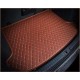 Outlet Brown Luxury Leather Diamond Trunk Base Mats Outlet Brown Luxury Leather Diamond Trunk Base Mats
