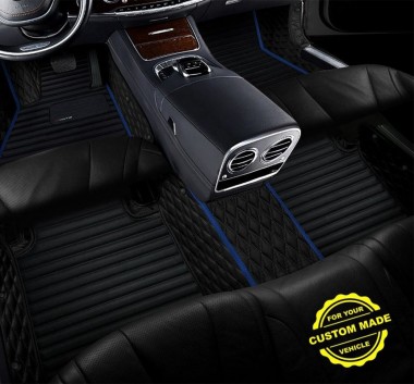 Outlet Dark Blue Hybrid Line Series Premium Car Floor Mats