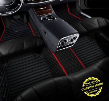 Outlet Red Hybrid Line Series Premium Car Floor Mats