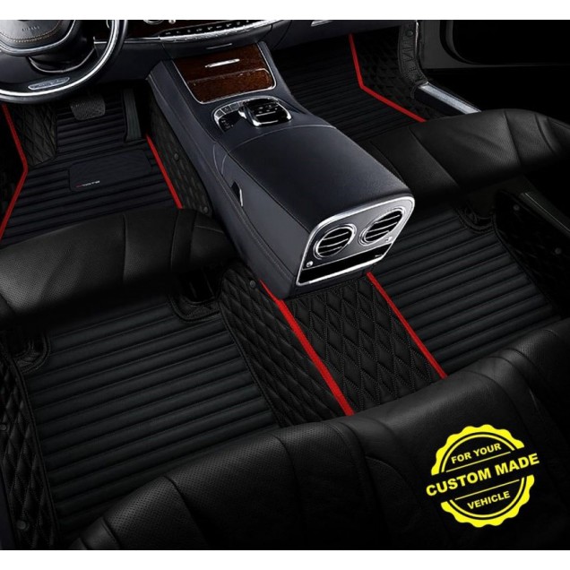 Outlet Red Hybrid Line Series Premium Car Floor Mats Outlet Red Hybrid Line Series Premium Car Floor Mats