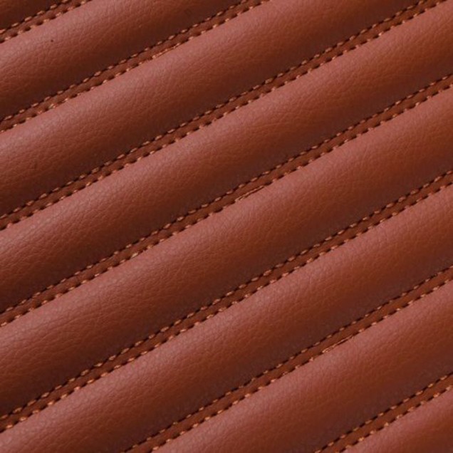Outlet Brown Luxury Leather Stripe Car Floor Mats Outlet Brown Luxury Leather Stripe Car Floor Mats