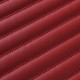 Outlet Maroon Luxury Leather Stripe Car Floor Mats