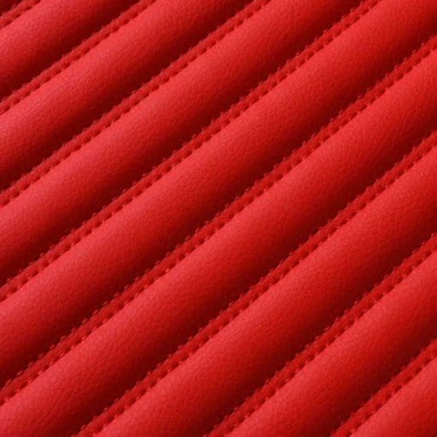 Outlet Red Luxury Leather Stripe Car Floor Mats Outlet Red Luxury Leather Stripe Car Floor Mats