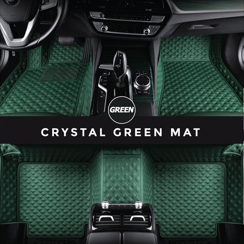 Outlet Green Crystal Elite Luxury Hybrid Car Mats