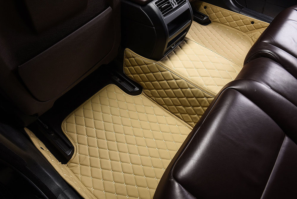 Outlet Beige Custom Diamond Car Mats