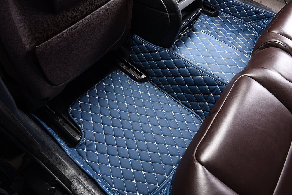 Outlet Blue Custom Diamond Car Mats