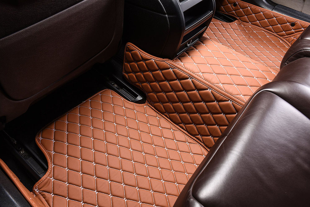 Outlet Brown Custom Diamond Car Mats