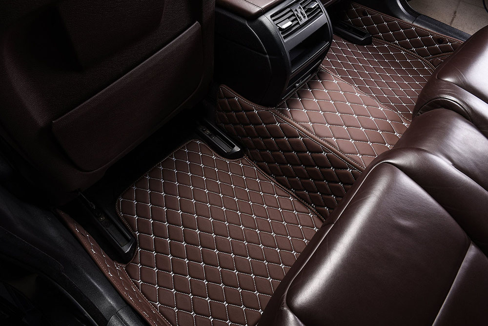 Outlet Dark Brown Custom Diamond Car Mats