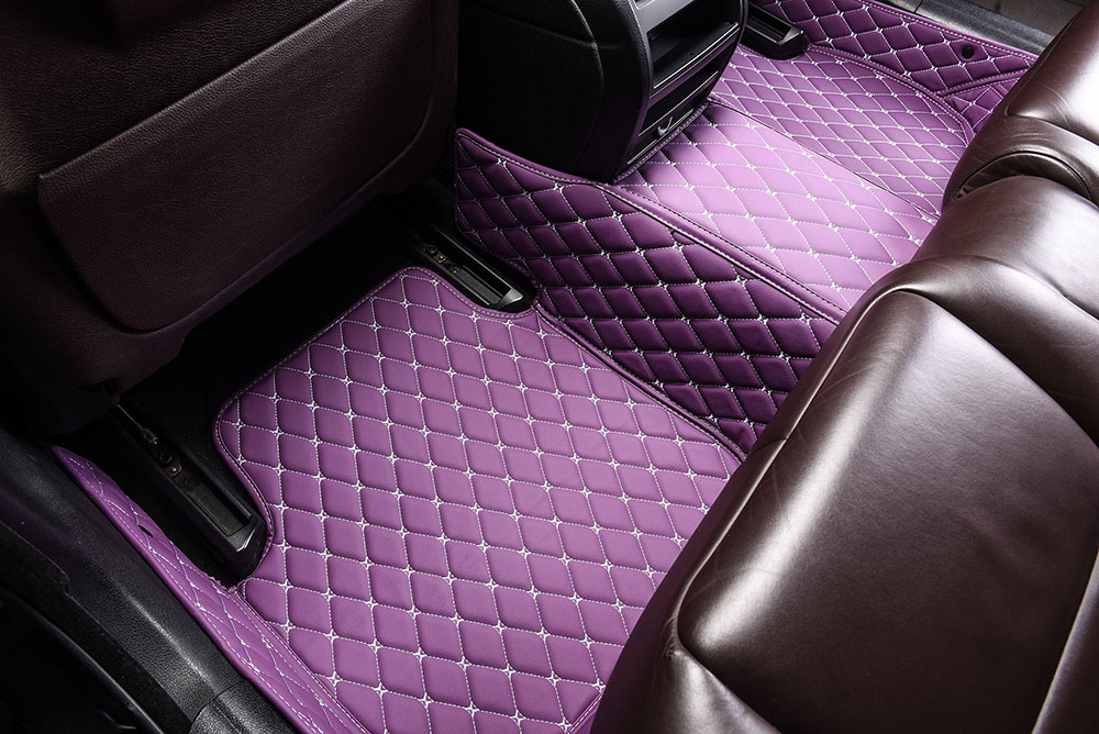 Outlet Purple Custom Diamond Car Mats