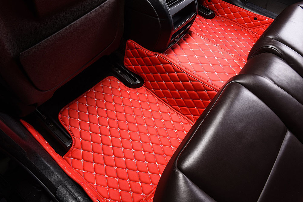 Outlet Red Custom Diamond Car Mats