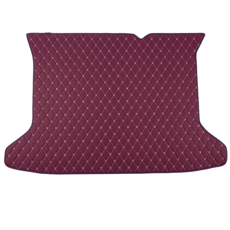 Outlet Purple Luxury Leather Diamond Trunk Base Mats